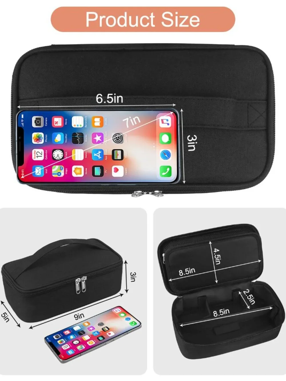 Barber Tool Bag, Hair Clipper Bag Hair Cutting Scissors Storage Bag Shaving Kits